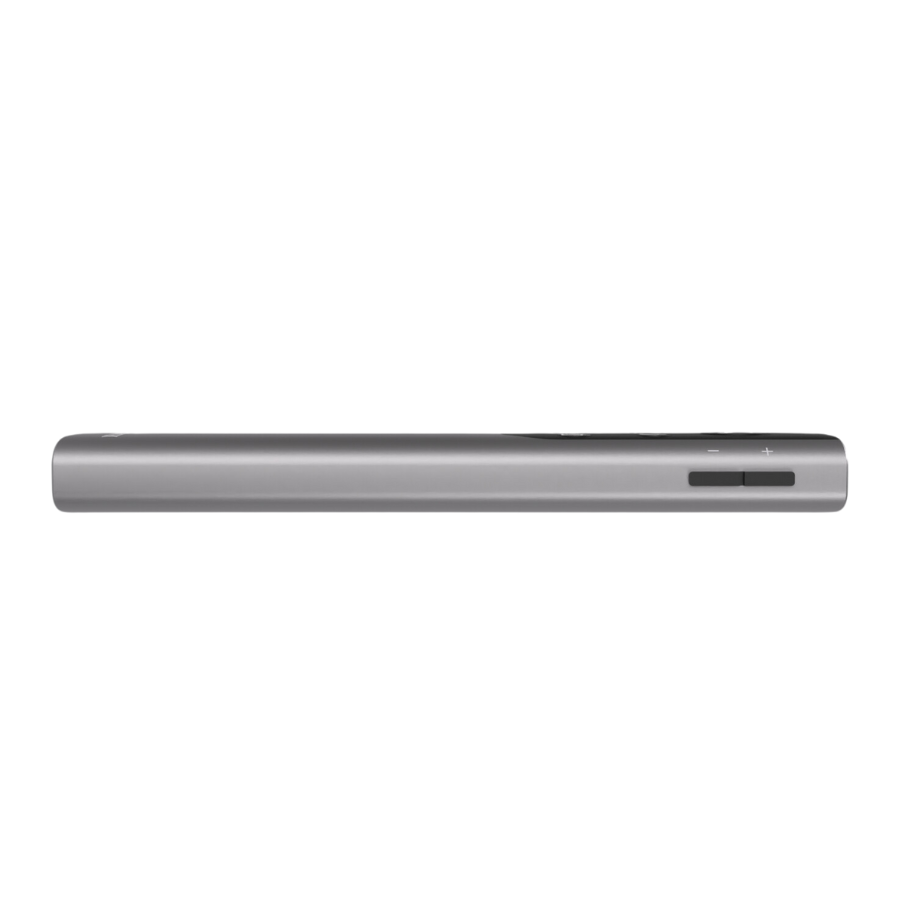 WPR400 - Wireless Presenter - Side View Image - and + button | Marmitek