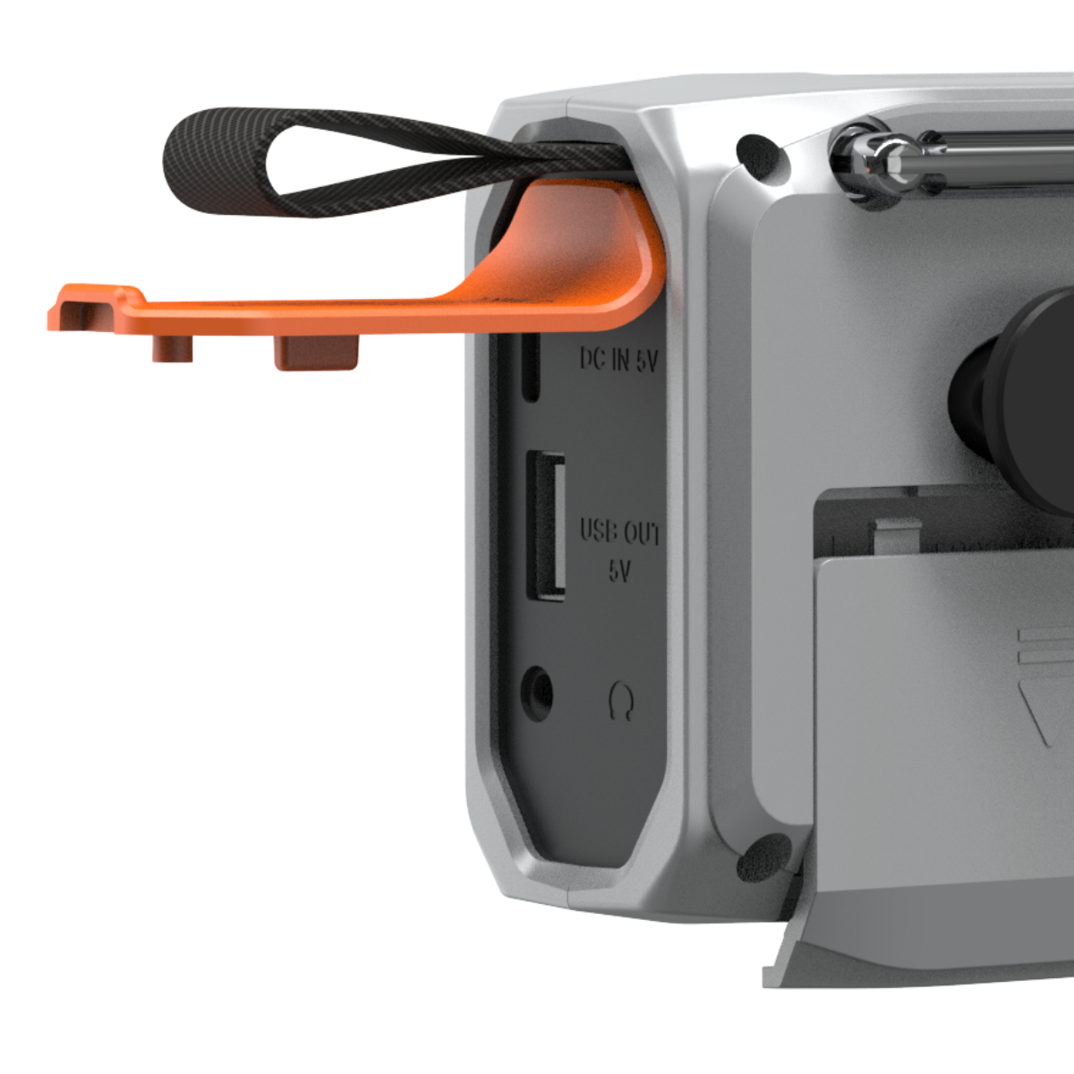 RESQ 100 - Noodradio opwindbaar en op batterijen - 4500 mAh lithium-ion batterij - zonnepaneel