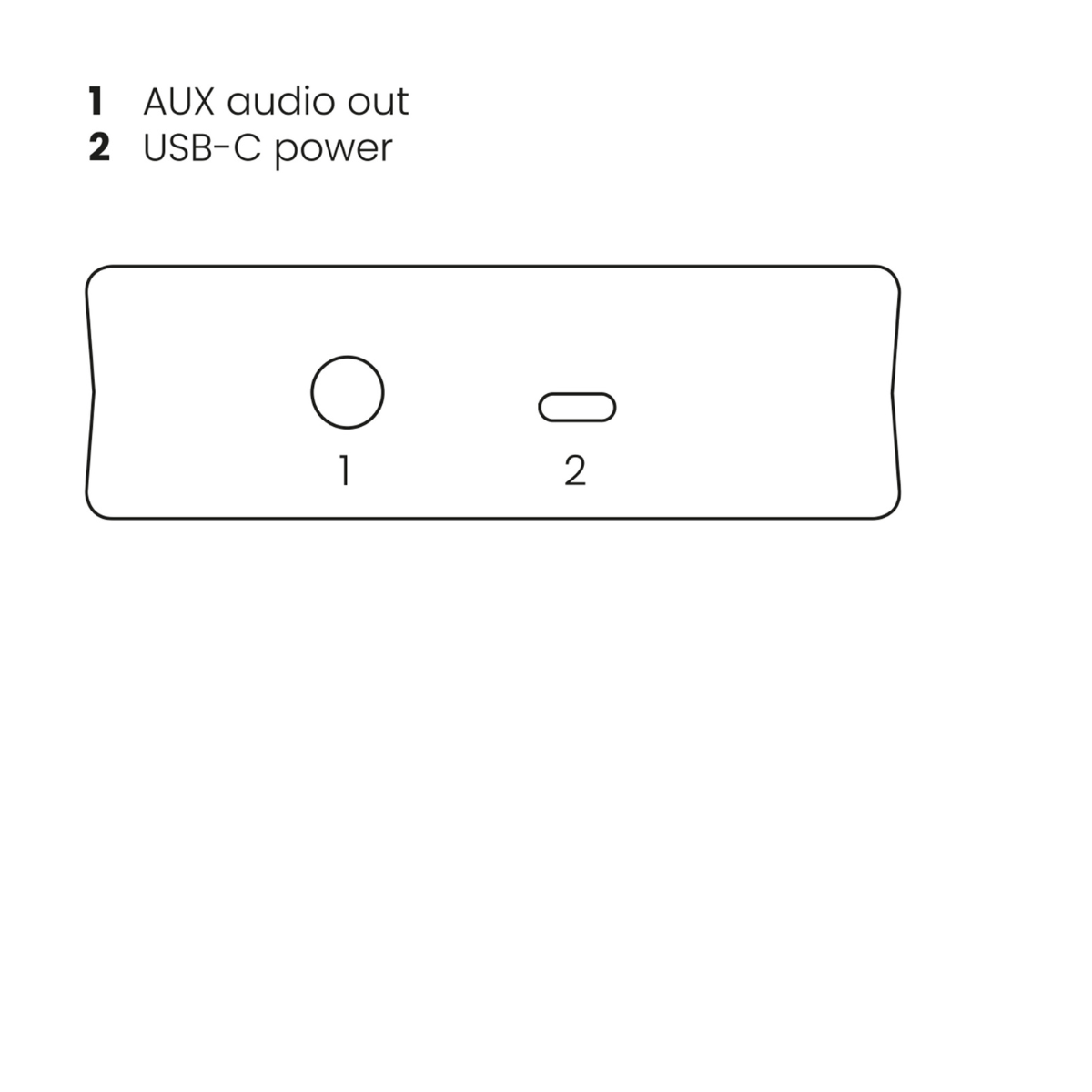 BoomBoom 80 - Bluetooth Receiver - Connections Drawing | Marmitek