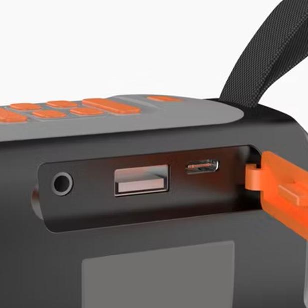 RESQ 200 - Noodradio opwindbaar - 4500 mAh lithium-ion batterij - zonnepaneel