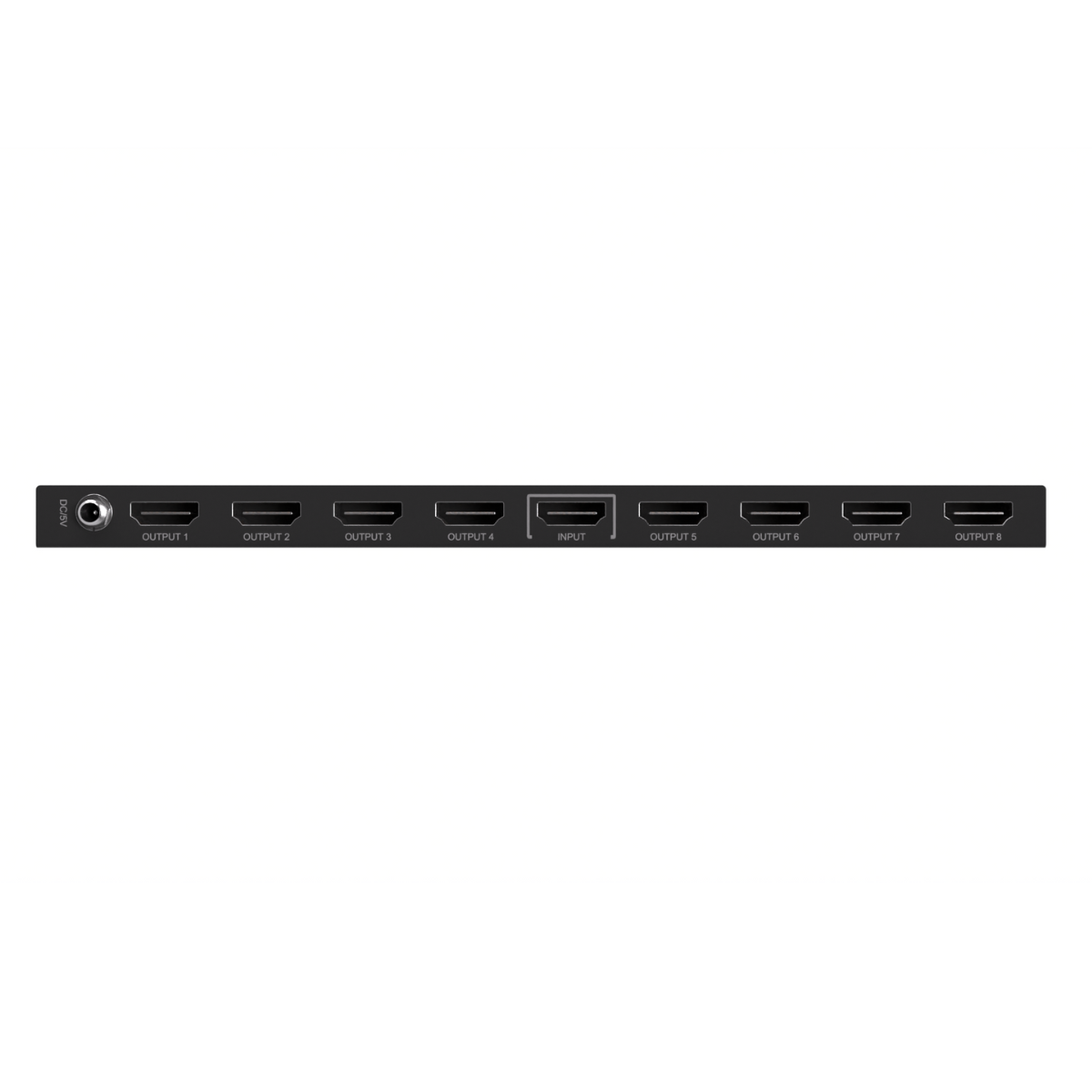 Split 618 Pro - HDMI splitter - 1x8 - 4K60 Back View Image | Marmitek
