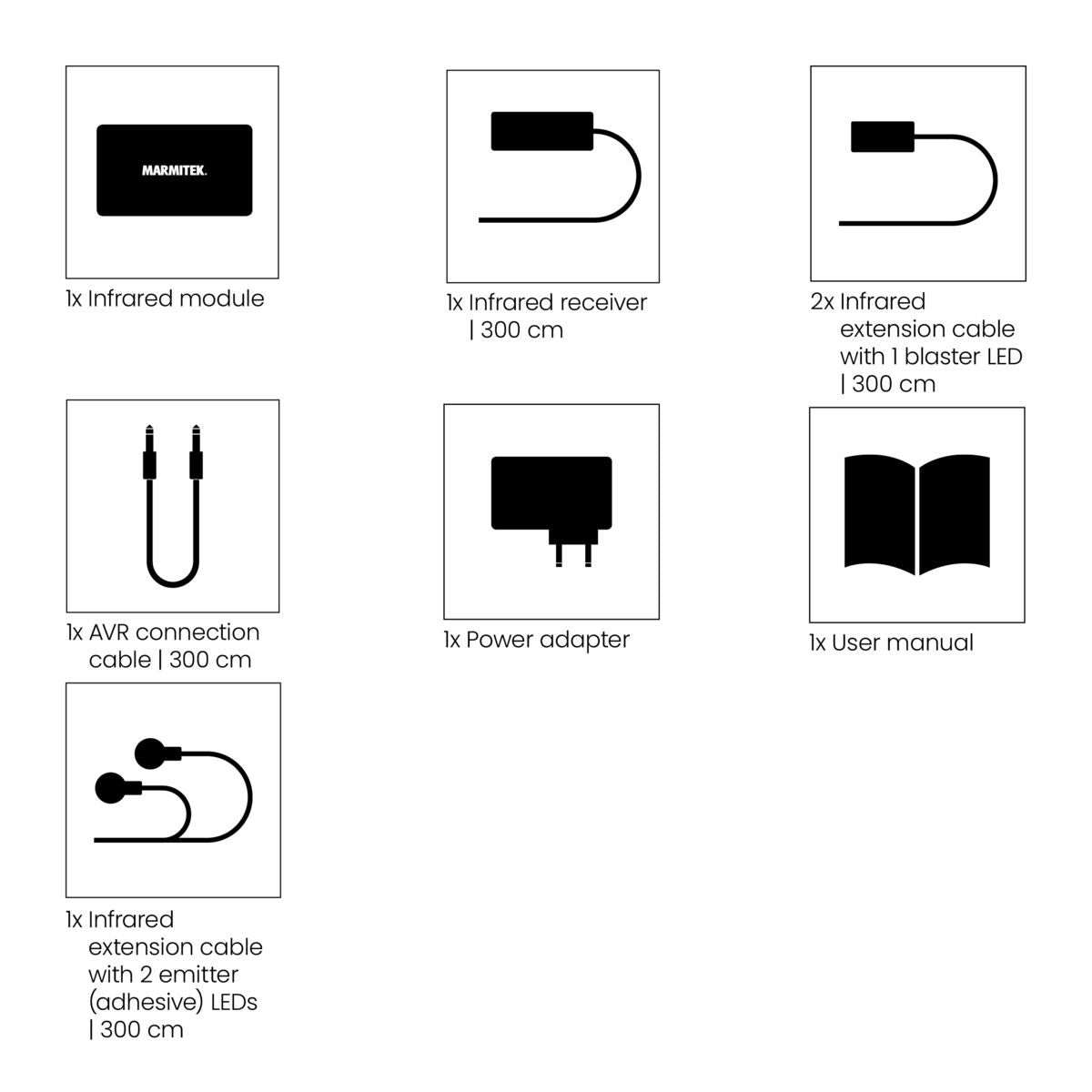 IR Control 10 XTRA - IR extender - Set Content Image | Marmitek