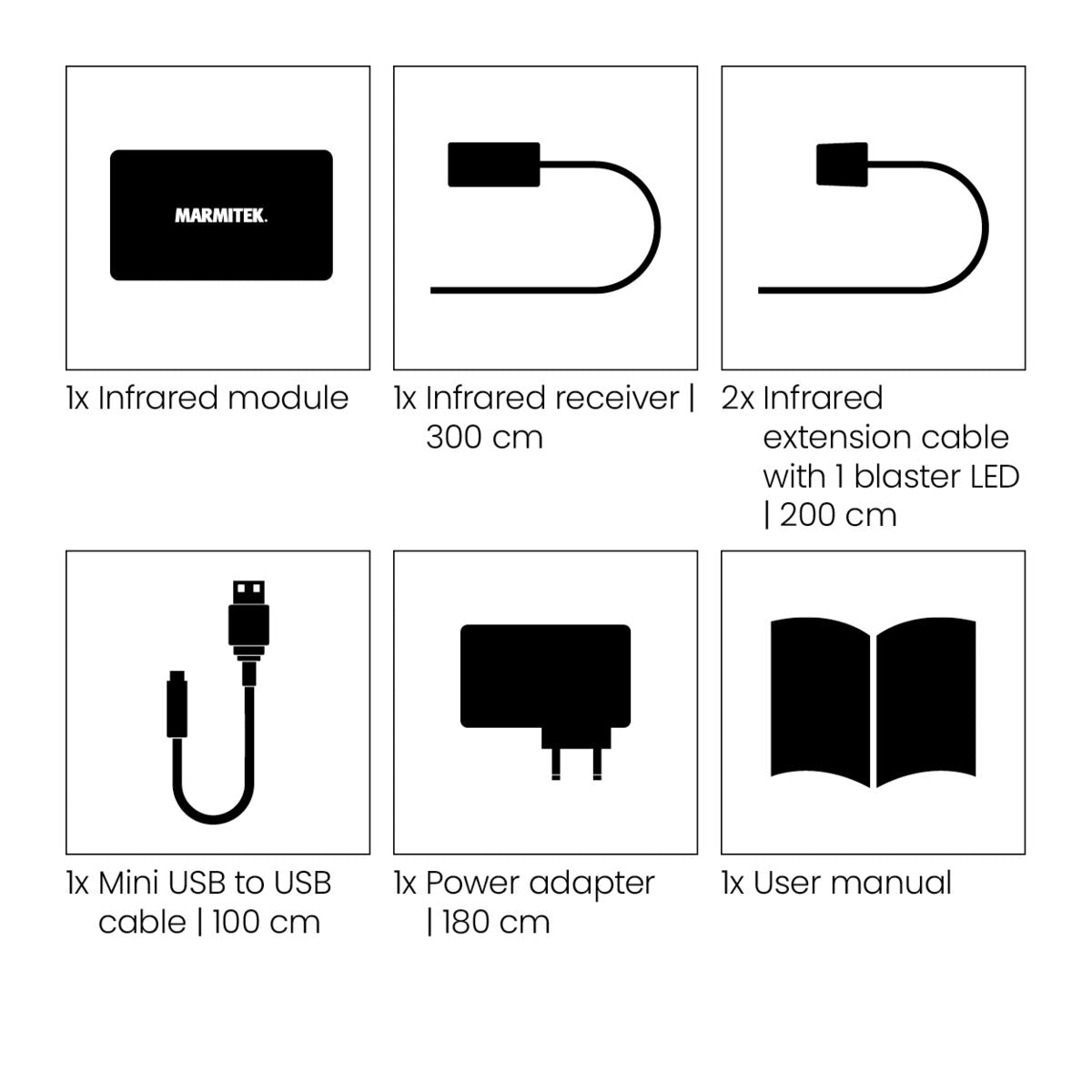 Invisible Control 6 XTRA - IR extender - Set Content Image | Marmitek