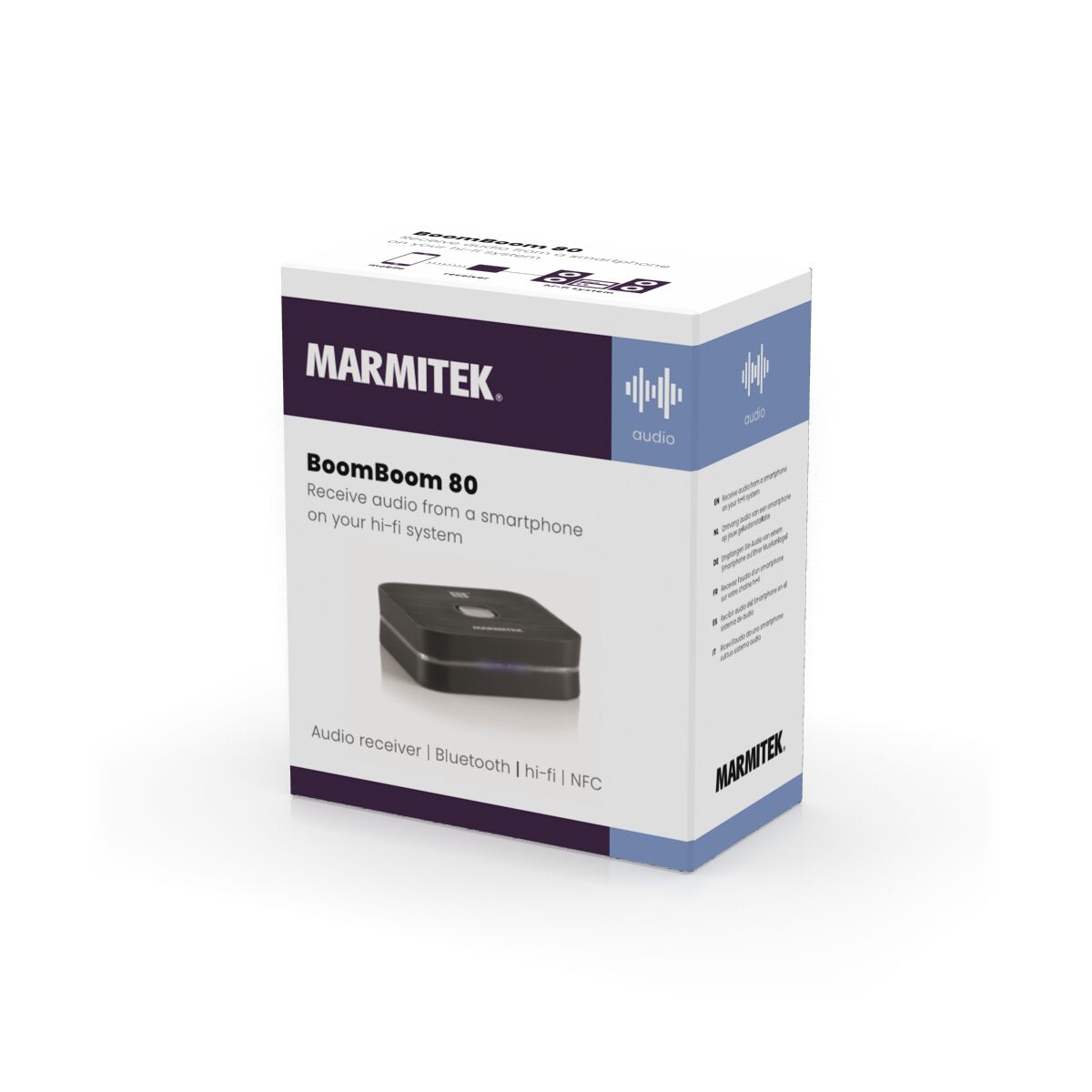 BoomBoom 80 - Bluetooth Receiver - 3D Packshot Image | Marmitek
