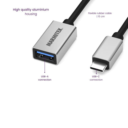 USB-C to USB-A adapter - Detail Image | Marmitek