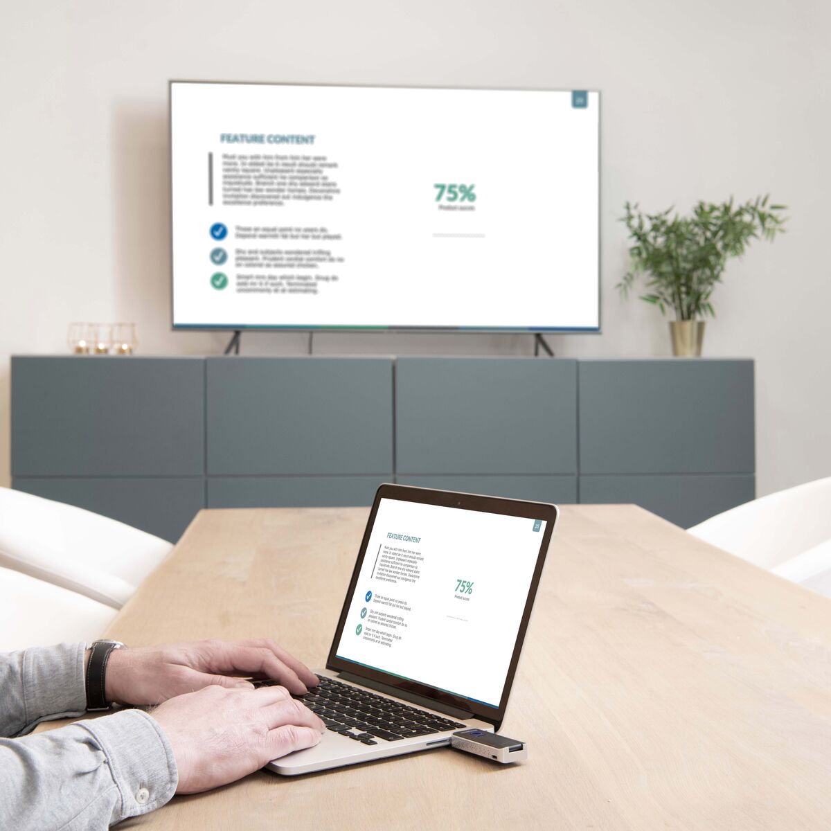 Stream S1 Pro - Wireless HDMI-Kabel - Kabelloses HDMI vom Laptop zum Display/Projektor
