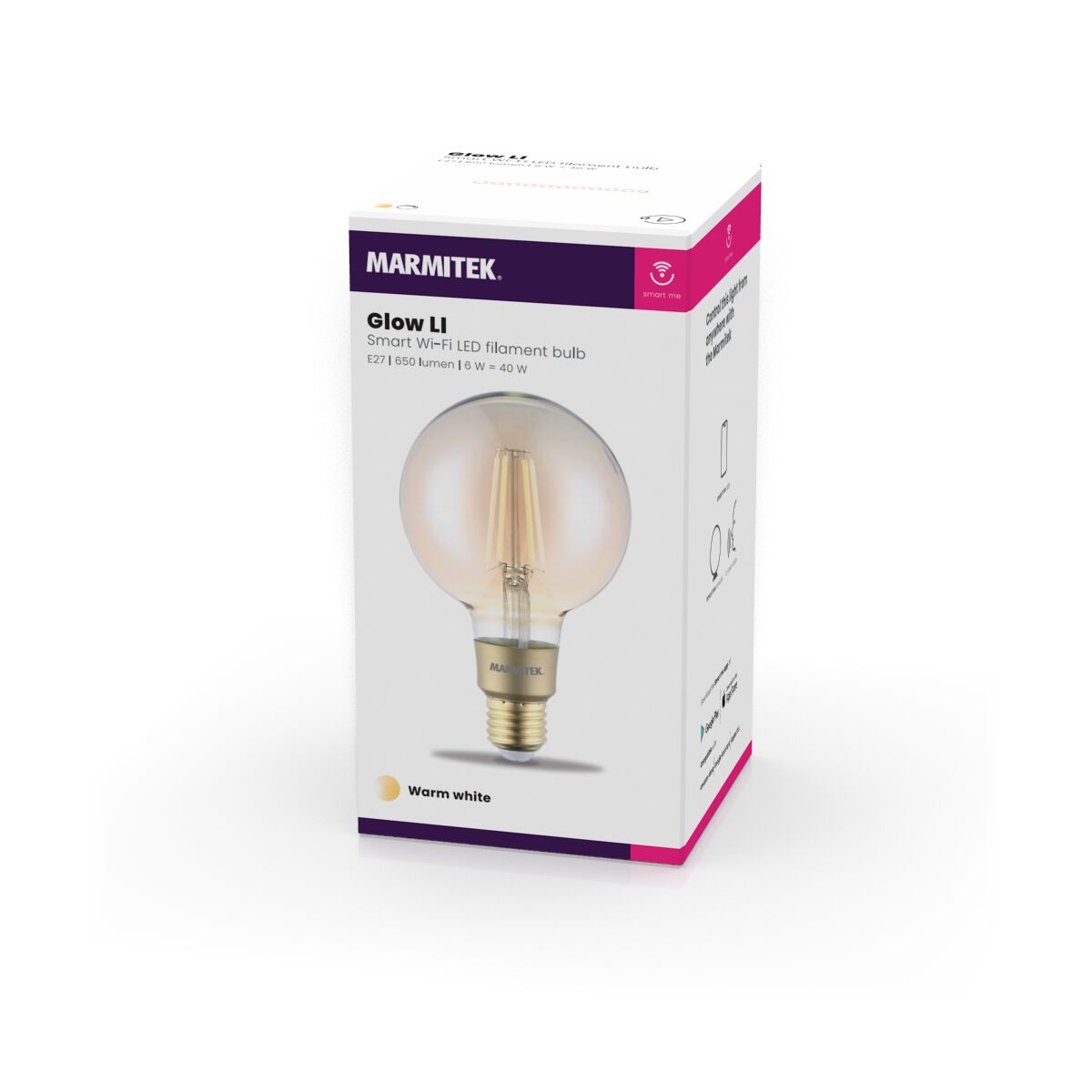 Glow LI - Filament bulb - 3D Packshot Image | Marmitek