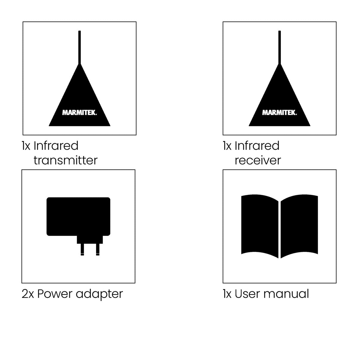 Powermid XL - IR extender - Set Content Image | Marmitek