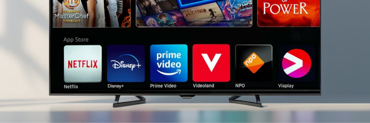 Connect AE14 - TV with media apps on screen