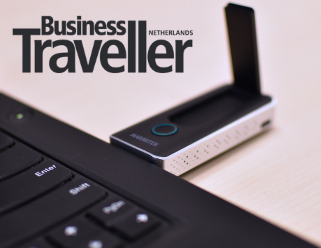 Business Traveller interview about Marmitek | Wireless HDMI cable in a laptop 