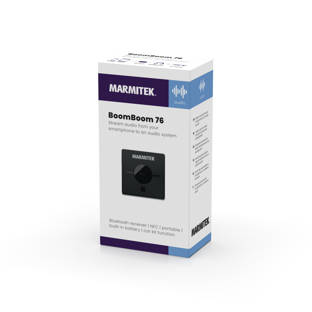 BoomBoom 76 - Bluetooth Receiver - 3D Packshot Image | Marmitek