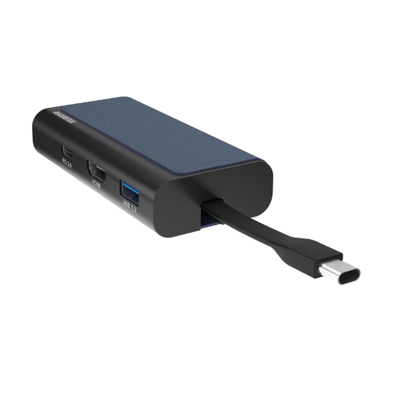 Connect USB-C Hub 4 - USB-C hub with HDMI, Ethernet, USB-C, USB-A connection - Detail Image | Marmitek