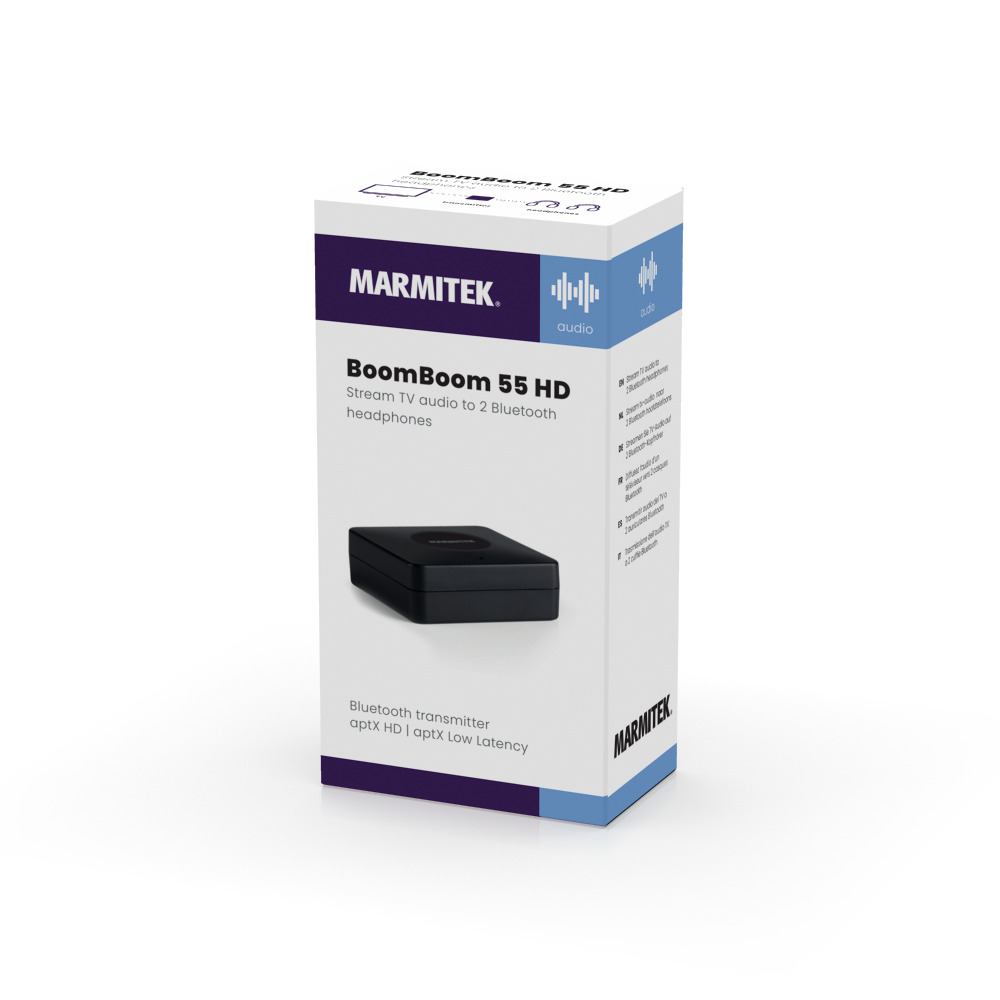 BoomBoom 55 HD - Bluetooth Transmitter - 3D Packshot Image | Marmitek