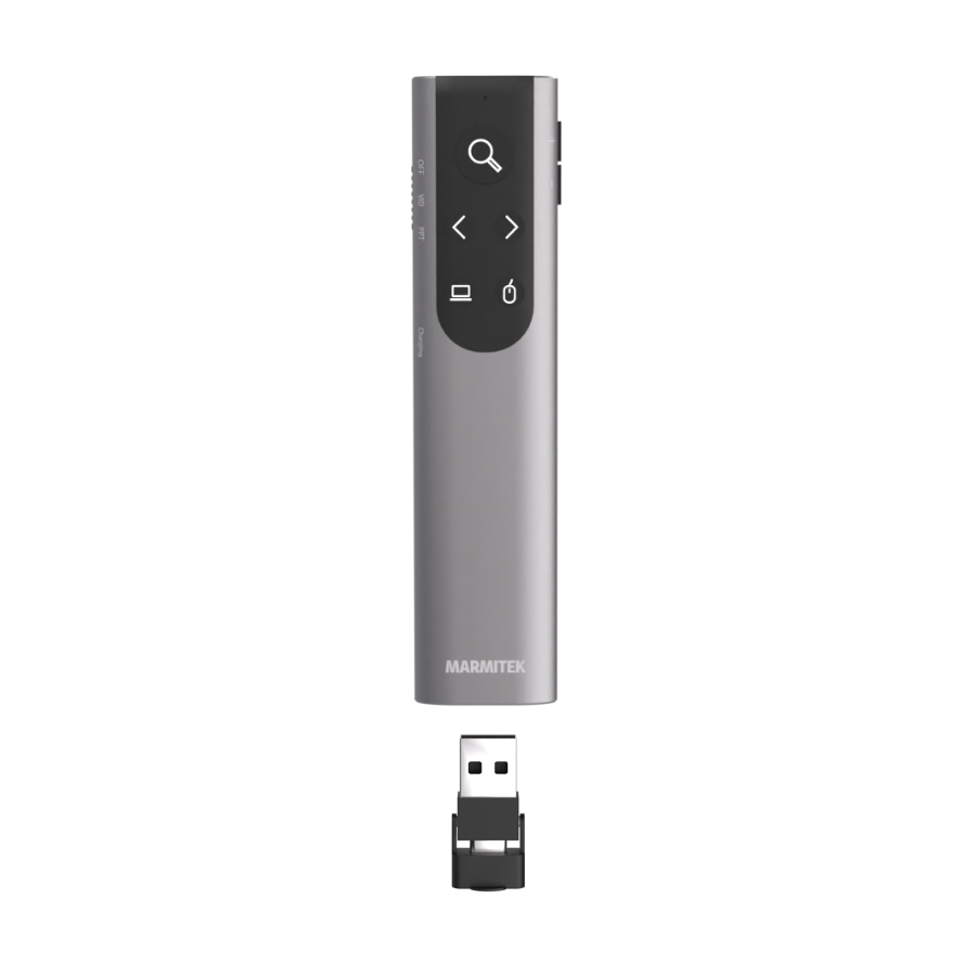 WPR400 - Wireless Presenter  - Product Image ith USB-C adapter out od Wireless Presenter | Marmitek