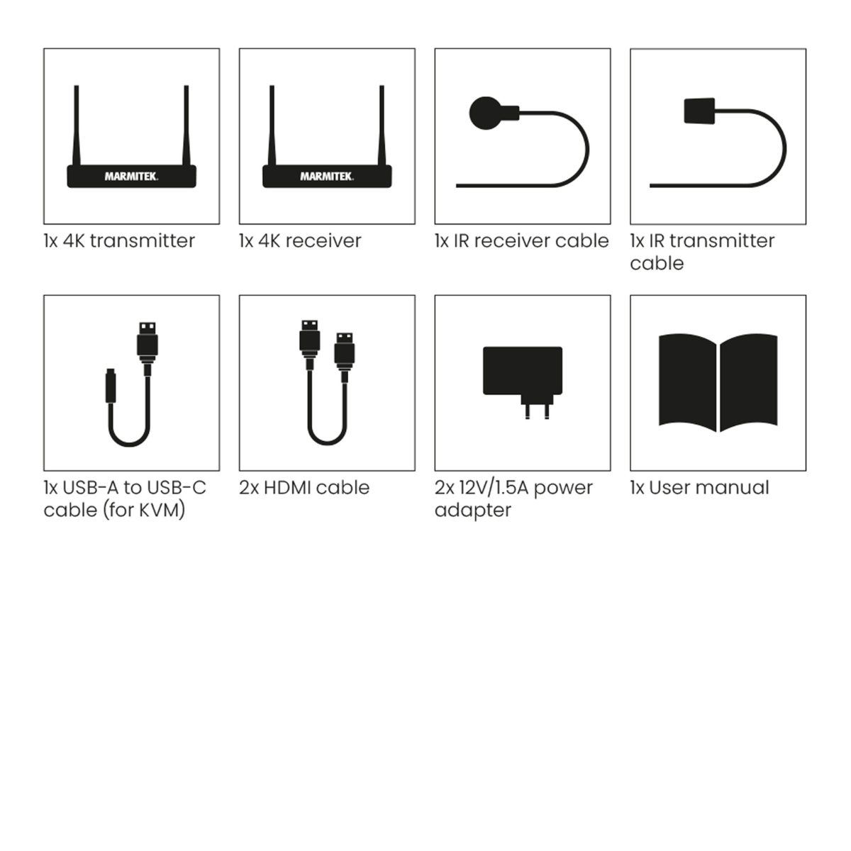 TV Anywhere Wireless 4K LL - Wireless 4K HDMI extender with low latency  - Set content | Marmitek