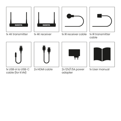 TV Anywhere Wireless 4K LL - Wireless 4K HDMI extender with low latency  - Set content | Marmitek