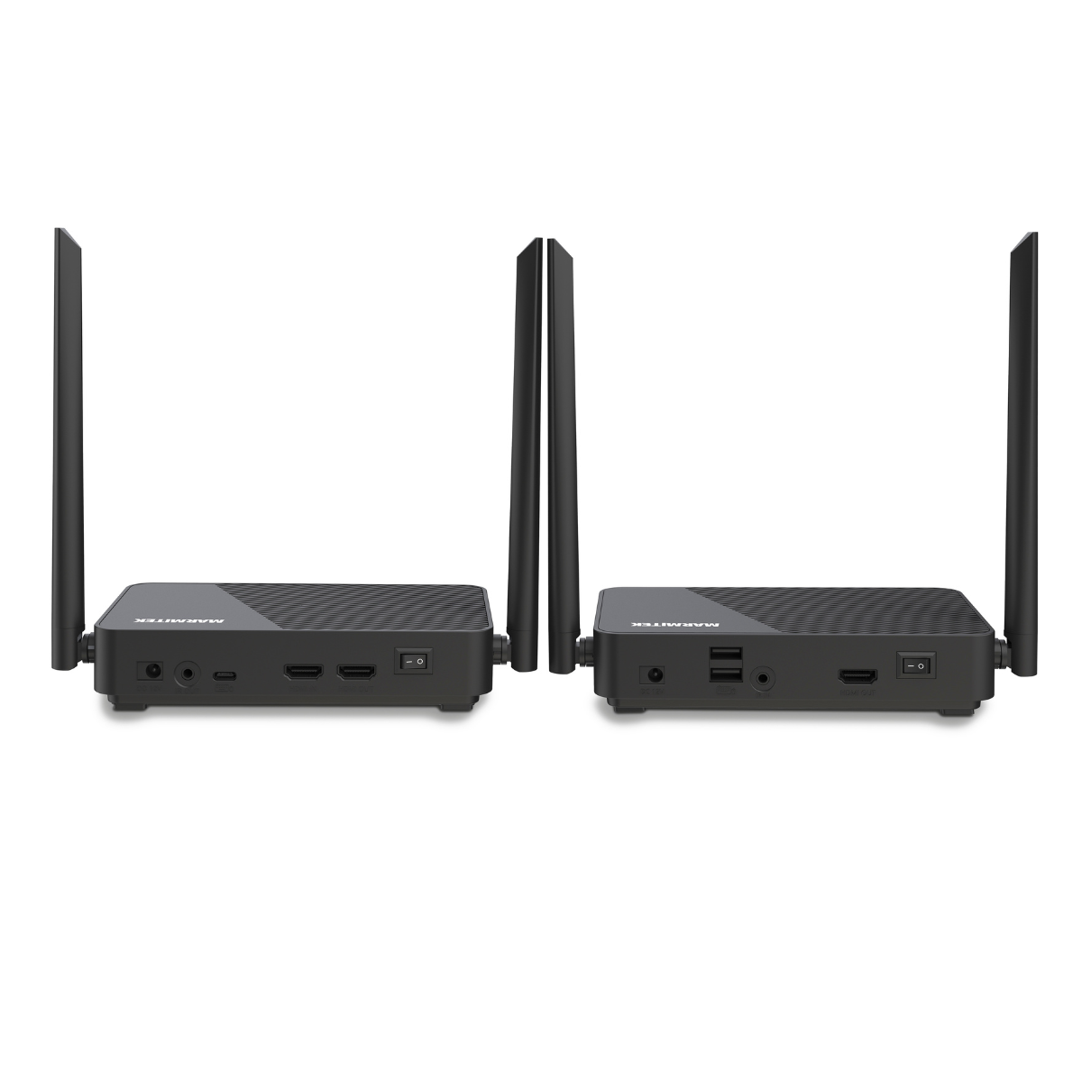 TV Anywhere Wireless 4K LL - Wireless 4K HDMI extender with low latency  - Connections Image - Back | Marmitek