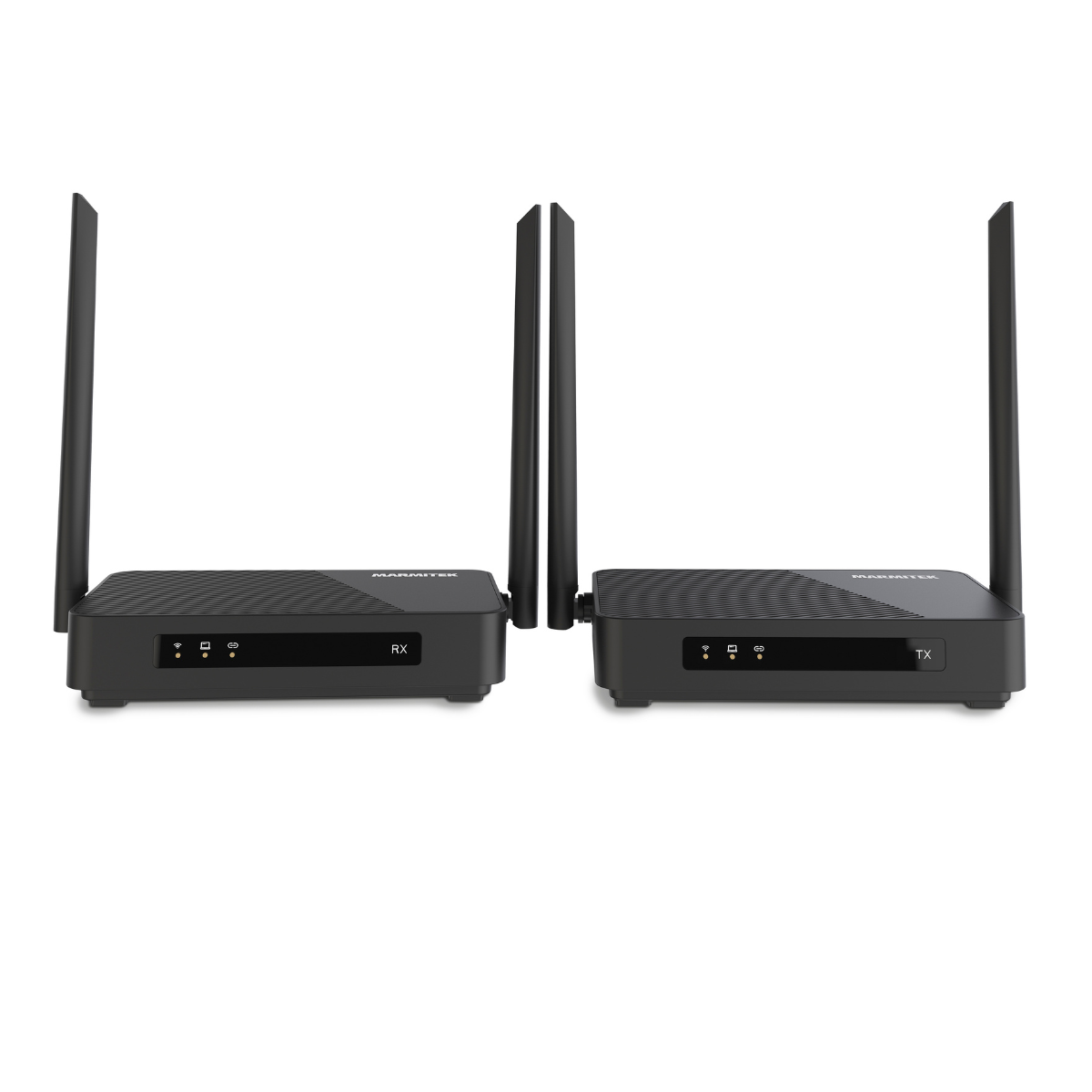 TV Anywhere Wireless 4K LL - Wireless 4K HDMI extender with low latency  - Front View Set | Marmitek