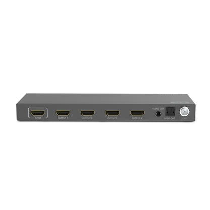 Split 614 Pro - HDMI splitter 1 in / 4 out - Back View Image | Marmitek