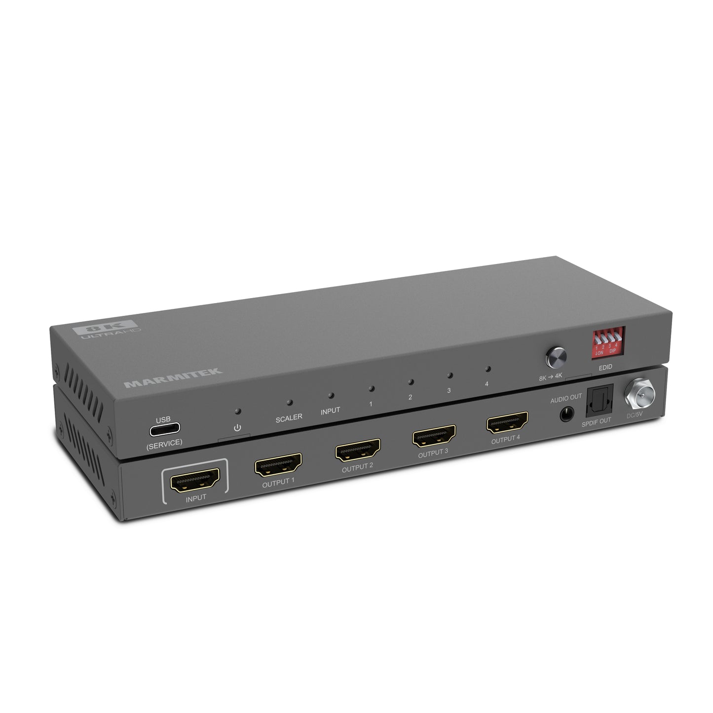 Split 614 Pro - HDMI splitter 1 in / 4 out - Detail Image | Marmitek