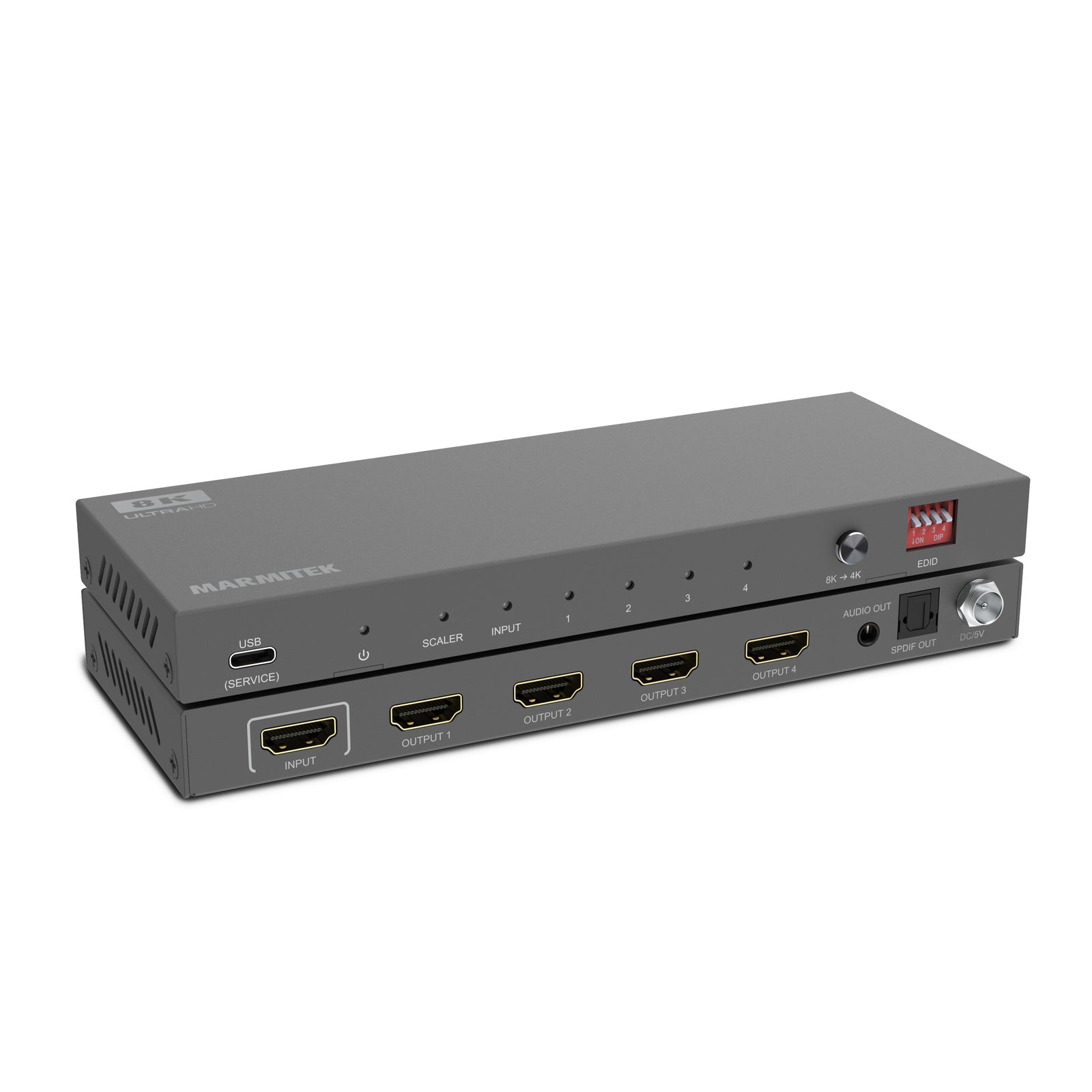 Split 614 Pro - HDMI splitter 1 in / 4 out - Detail Image | Marmitek