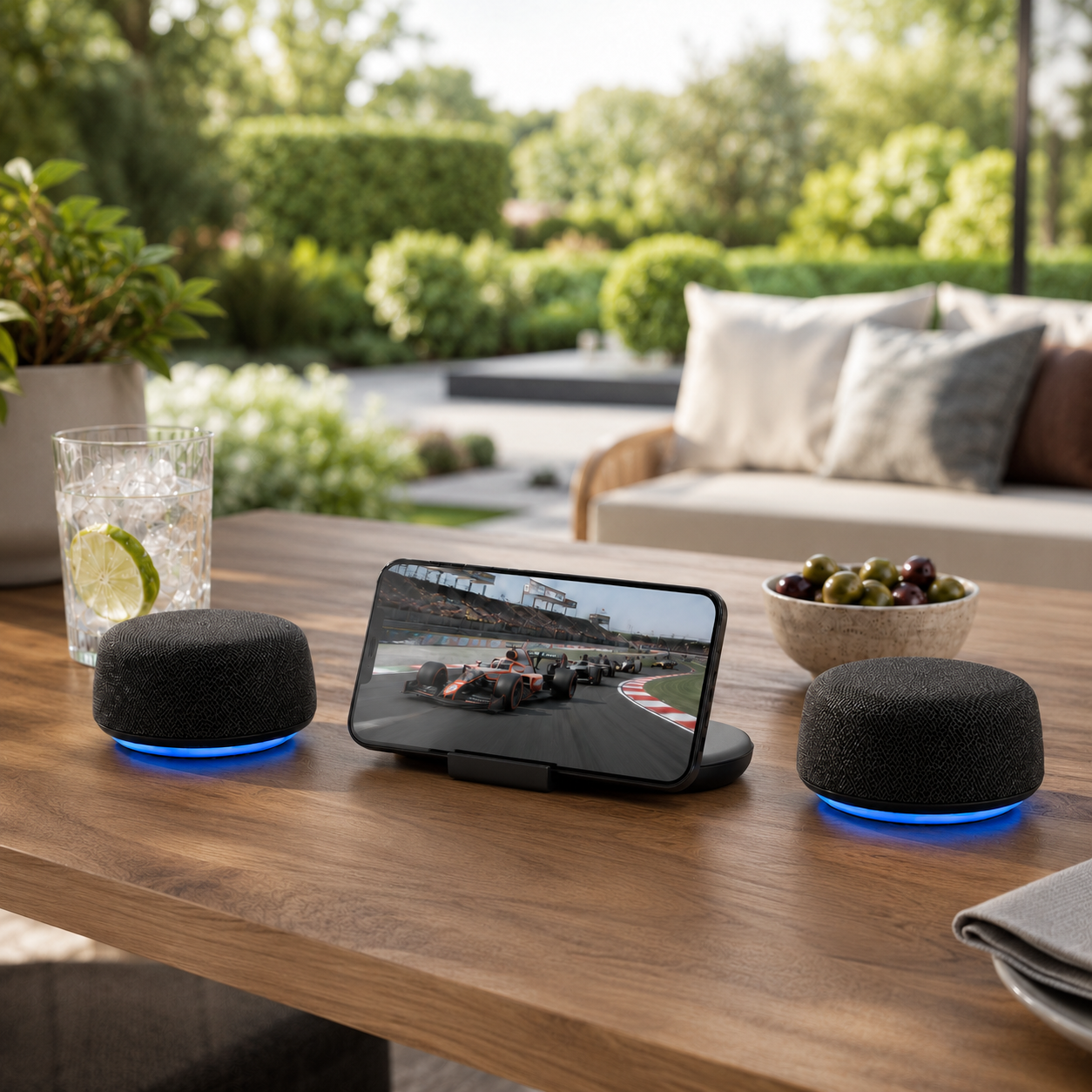 Soundex B200 - Altavoces Bluetooth con surround virtual y fijación magnética