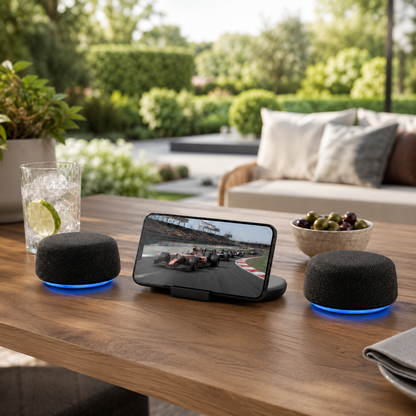 Soundex B200 - Altavoces Bluetooth con surround virtual y fijación magnética