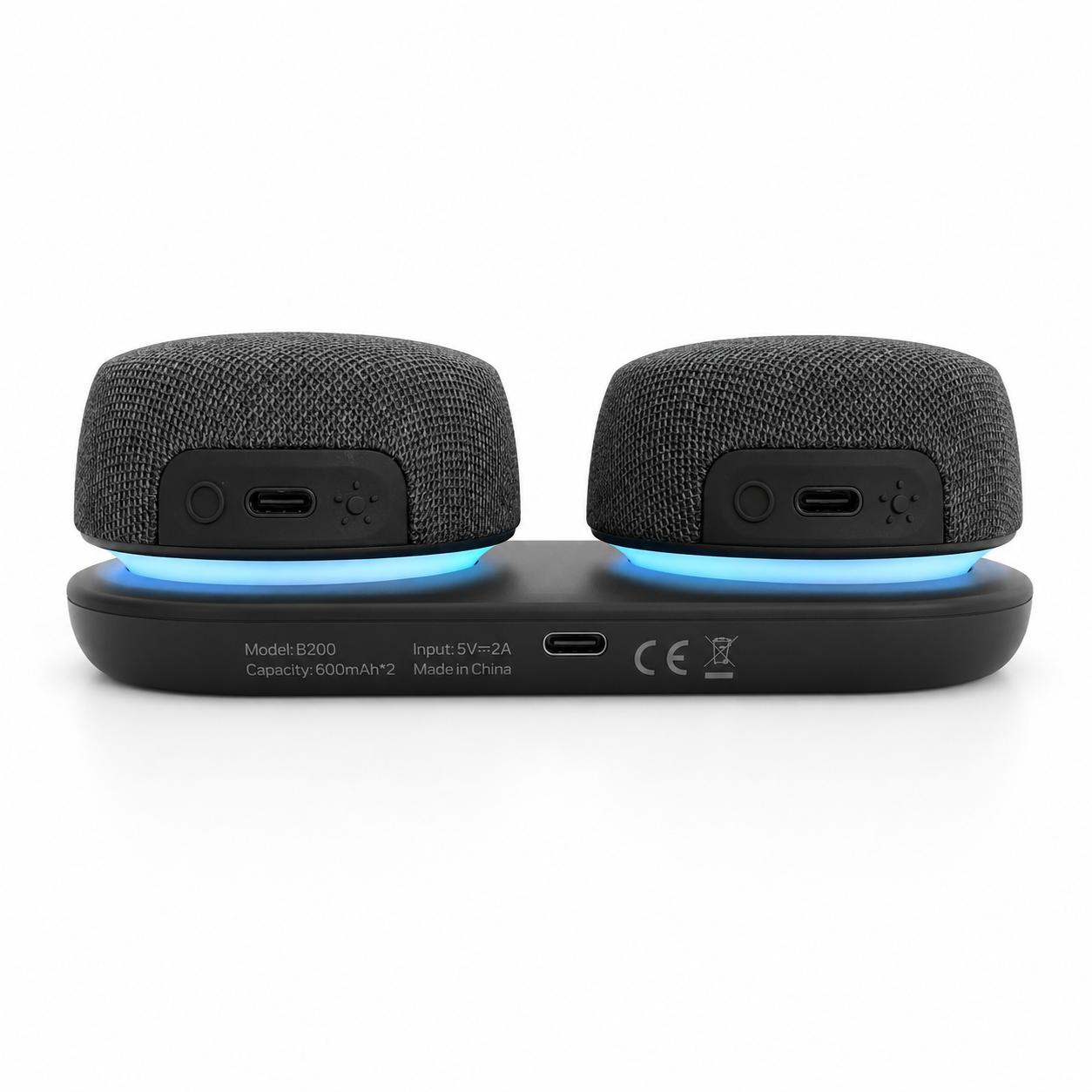Soundex B200 - Altavoces Bluetooth con surround virtual y fijación magnética