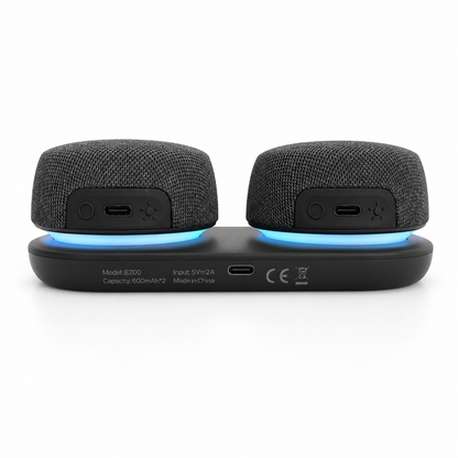 Soundex B200 - Altavoces Bluetooth con surround virtual y fijación magnética