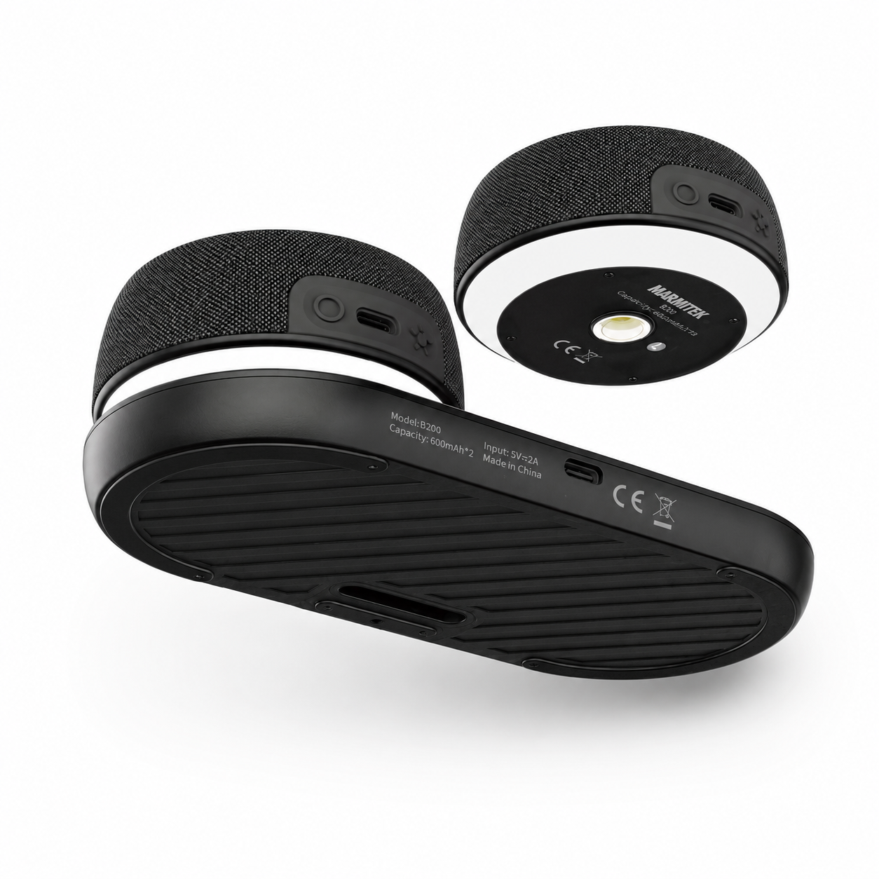 Soundex B200 - Altavoces Bluetooth con surround virtual y fijación magnética
