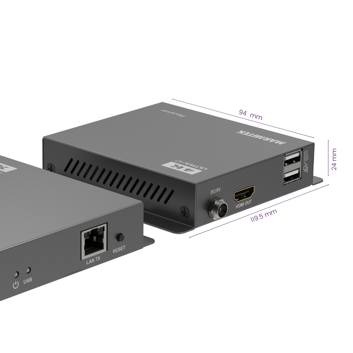 MegaView 95 Pro – Extender HDMI 4K over Ethernet con KVM