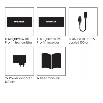 MegaView 95 Pro – Extender HDMI 4K over Ethernet con KVM