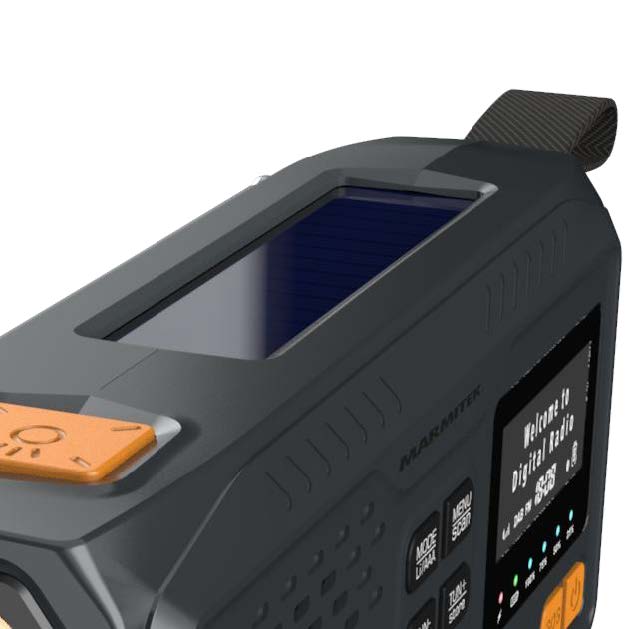 RESQ 100 - Noodradio opwindbaar en op batterijen - 4500 mAh lithium-ion batterij - zonnepaneel