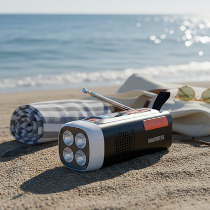 RESQ 200 - Noodradio opwindbaar - 4500 mAh lithium-ion batterij - zonnepaneel