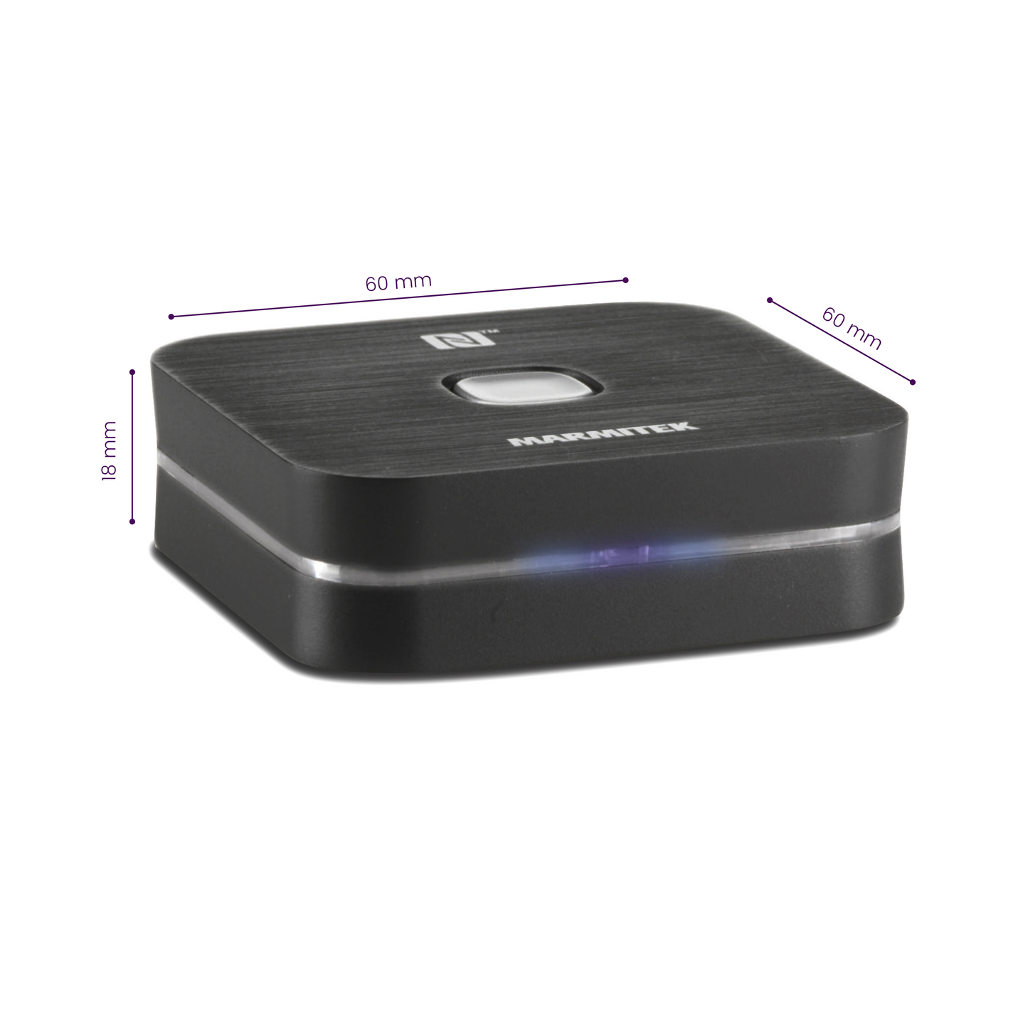 BoomBoom 80 - Bluetooth Receiver - Dimensions Image | Marmitek