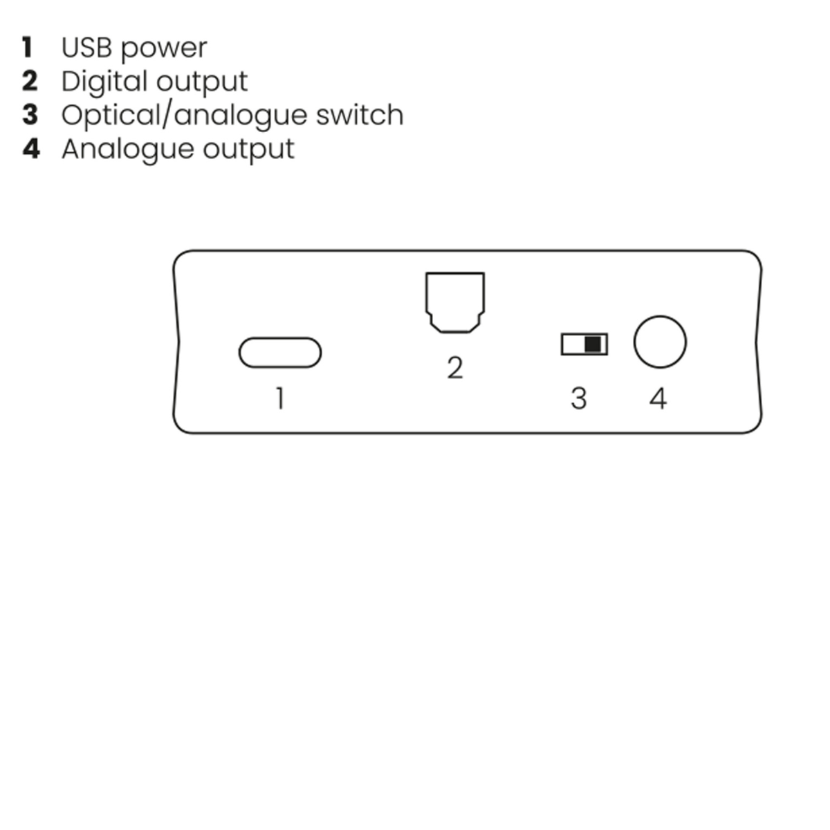 BoomBoom 93 - Bluetooth Receiver with AptX and NFC - Connections Drawing | Marmitek