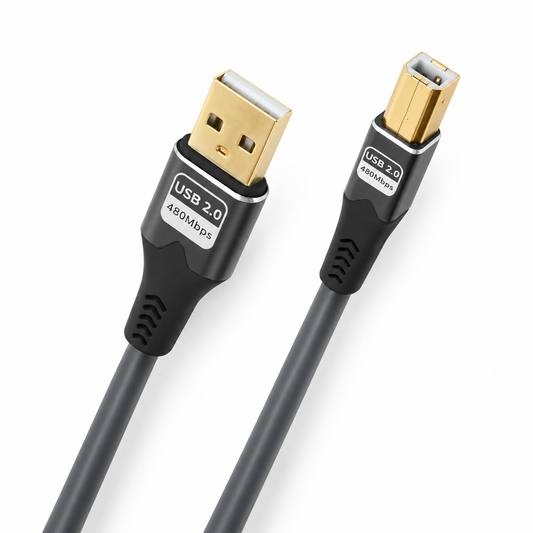 Cable de audio Oehlbach USB−A a USB−B – antracita