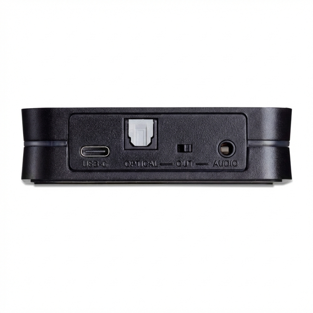 BoomBoom 93 - Bluetooth Receiver with AptX and NFC - Back View Image Connections | Marmitek