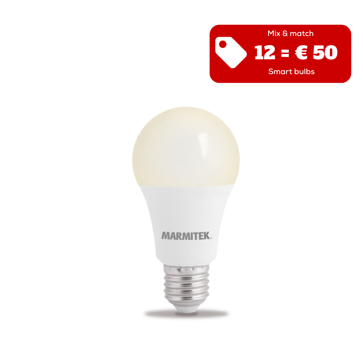 Glow ME - Smart bulb - E27 - Control via app - White