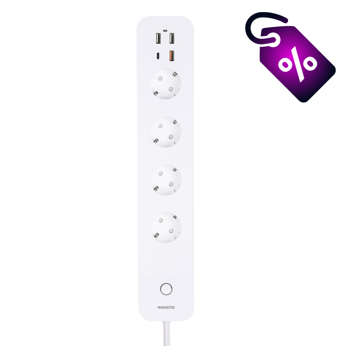 Power LI - WLAN-Steckdosenleiste - Energiezähler - 4 AC - 3 USB - 1 USB-C – Quick Charge 3.0