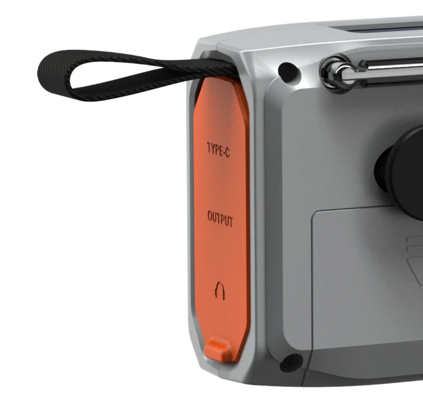 RESQ 100 - Wind-up radio with solar panel and hand crank - Detail Image connections | Marmitek