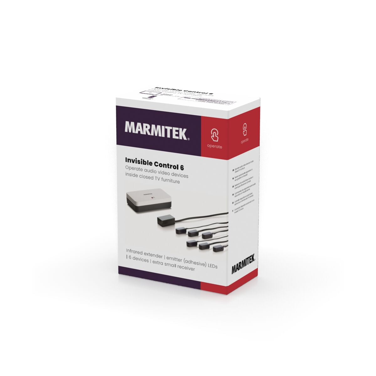 Invisible Control 6 - IR extender - 3D Packshot Image | Marmitek