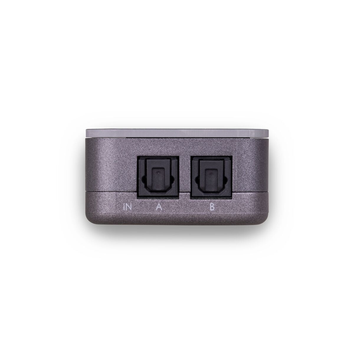 Connect TS21 - Optical Toslink switch 2 in / 1 out - Side View Audio IN connections | Marmitek 
