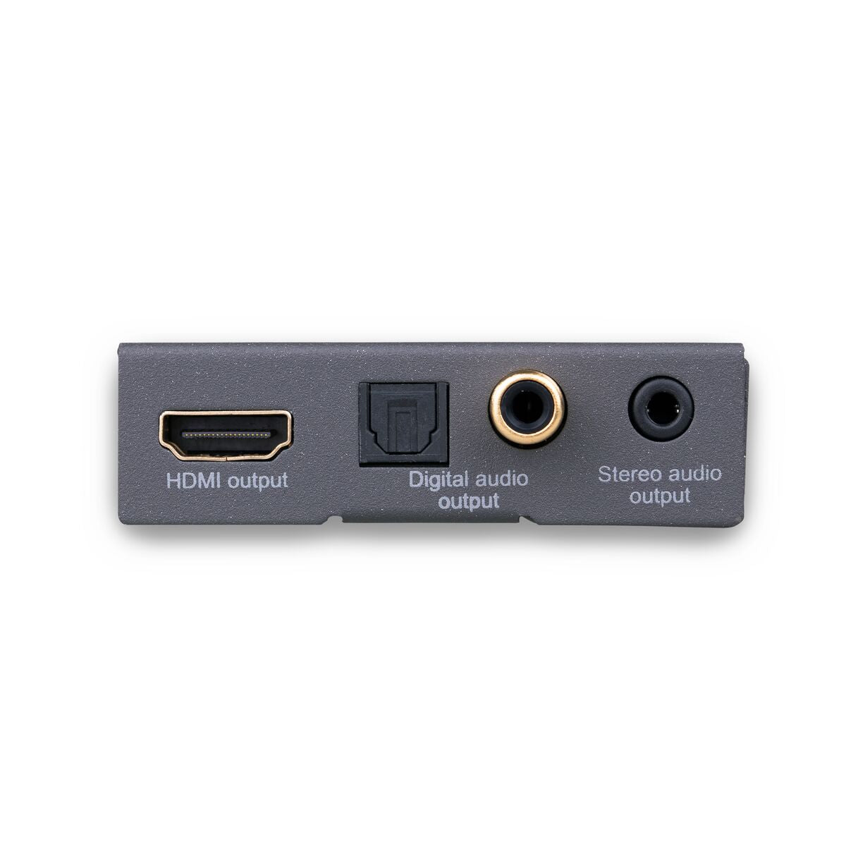 Connect AE14 - HDMI Audio Extractor 4K - Connections Image with HDMI and AUDIO out | Marmitek