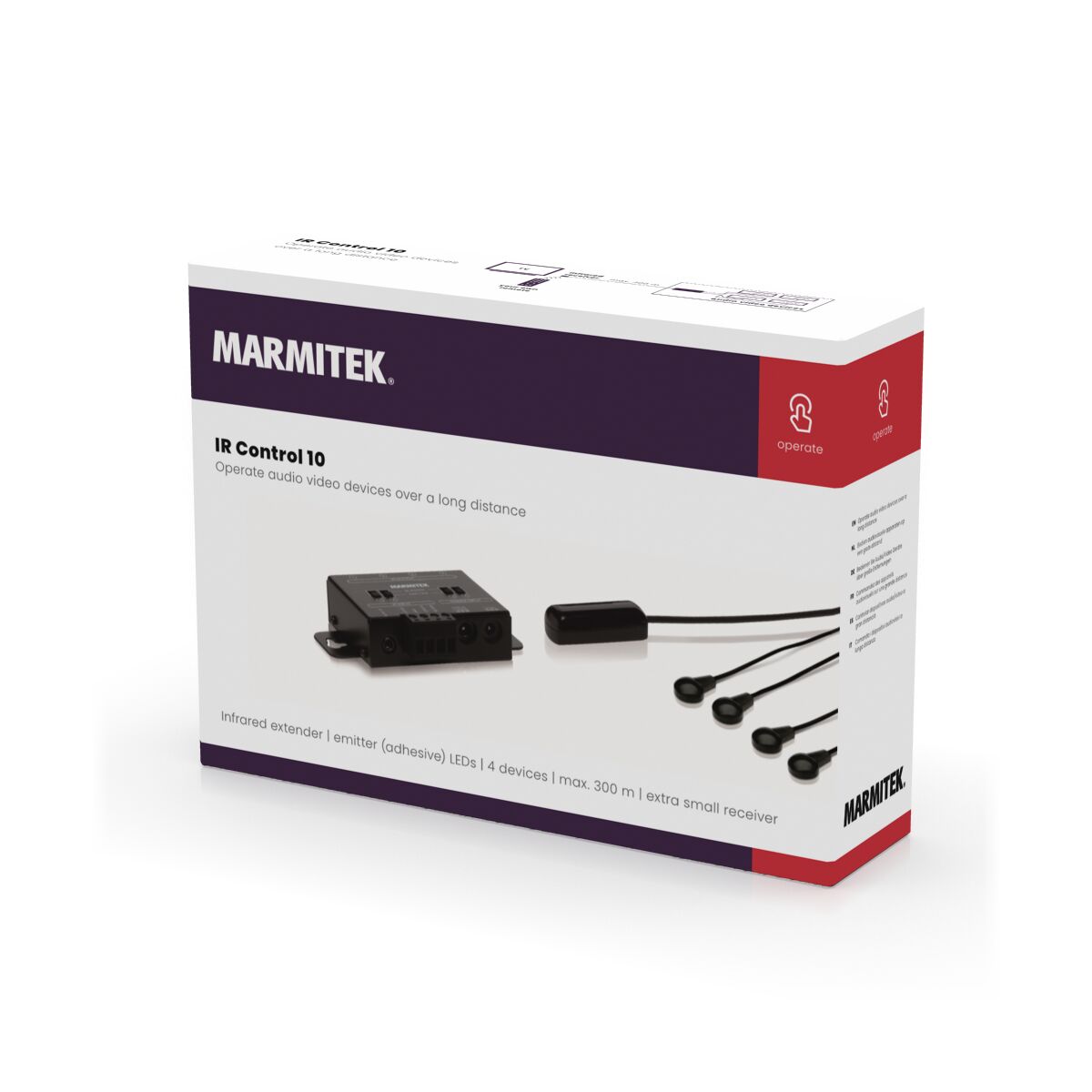 IR Control 10 - IR extender - 3D Packshot Image | Marmitek