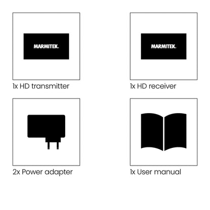 MegaView 90 - HDMI Extender Ethernet - Set Content Image | Marmitek