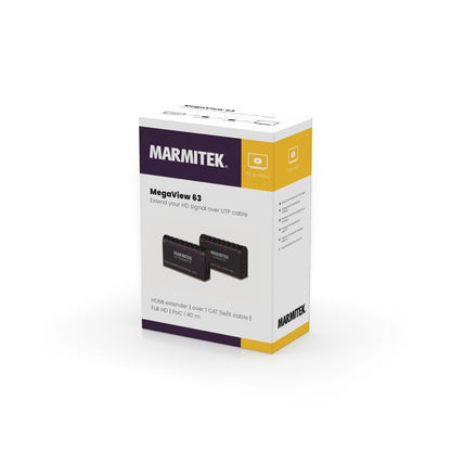 MegaView 63 - HDMI Extender UTP - 3D Packshot Image | Marmitek