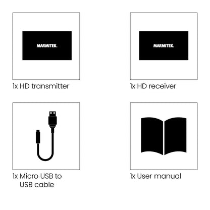 MegaView 63 - HDMI Extender UTP - Set Content Image | Marmitek