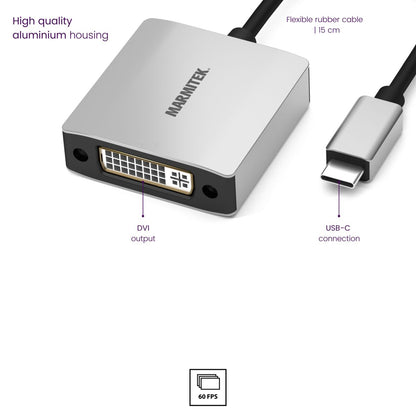 Connect USB C naar DVI - USB-C naar DVI adapter