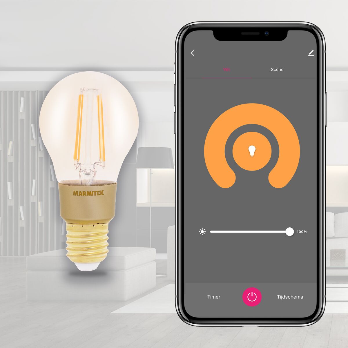 Glow MI - Ampoule filament - E27 - Contrôle via l'application
